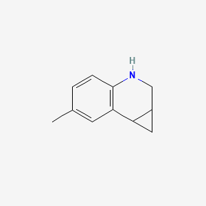 molecular formula C11H13N B8011830 6-Methyl-1a,2,3,7b-tetrahydro-1H-3-aza-cyclopropa[a]naphthalene 