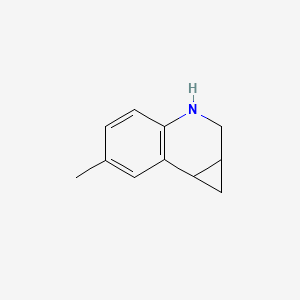 molecular formula C11H13N B8011830 6-methyl-1a,2,3,7b-tetrahydro-1H-cyclopropa[c]quinoline 