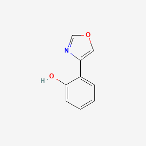 molecular formula C9H7NO2 B8011836 2-(Oxazol-4-yl)phenol 