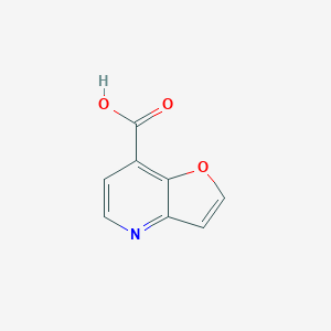 molecular formula C8H5NO3 B8011851 呋喃[3,2-b]吡啶-7-羧酸 