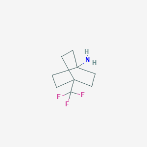 molecular formula C9H14F3N B8011877 4-(Trifluoromethyl)bicyclo[2.2.2]octan-1-amine 