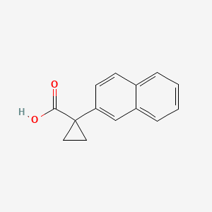 molecular formula C14H12O2 B8011892 1-(2-Naphthyl)cyclopropanecarboxylic acid 