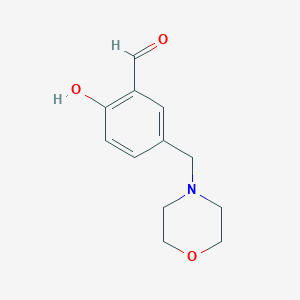 molecular formula C12H15NO3 B8011916 N-(3-formyl-4-hydroxybenzyl)morpholine 