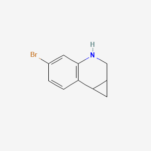 molecular formula C10H10BrN B8011938 5-Bromo-1a,2,3,7b-tetrahydro-1H-cyclopropa[c]quinoline 