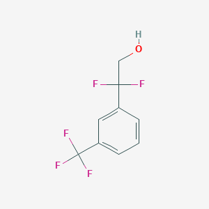 molecular formula C9H7F5O B8011943 2,2-Difluoro-2-(3-(trifluoromethyl)phenyl)ethan-1-ol 