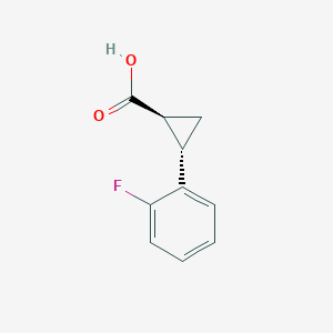 molecular formula C10H9FO2 B8012005 (1S,2S)-2-(2-fluorophenyl)cyclopropane-1-carboxylic Acid 