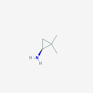 molecular formula C5H11N B8012022 (1S)-2,2-Dimethylcyclopropan-1-amine CAS No. 106462-19-5