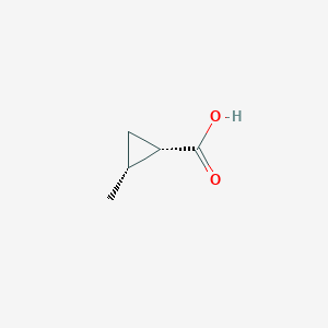 molecular formula C5H8O2 B8012025 (1S,2R)-2-methylcyclopropane-1-carboxylic acid CAS No. 26510-98-5
