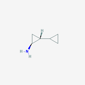 molecular formula C6H11N B8012036 (1S,2R)-2-cyclopropylcyclopropan-1-amine 