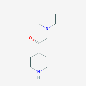 molecular formula C11H22N2O B8012053 2-(Diethylamino)-1-piperidin-4-ylethanone 