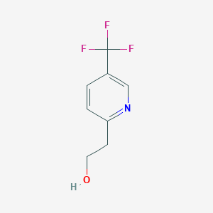 molecular formula C8H8F3NO B8012060 2-[5-(Trifluoromethyl)pyridin-2-yl]ethan-1-ol 