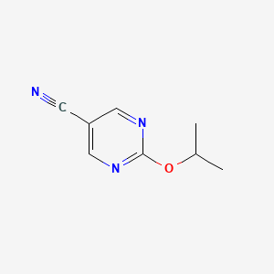 molecular formula C8H9N3O B8012063 2-异丙氧基嘧啶-5-腈 