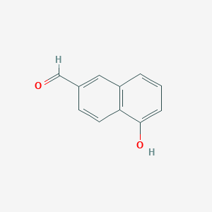 molecular formula C11H8O2 B8012068 5-羟基-2-萘甲醛 
