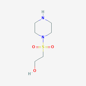 molecular formula C6H14N2O3S B8012127 2-(Piperazine-1-sulfonyl)ethan-1-ol 