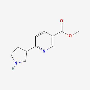 Methyl 6-(pyrrolidin-3-YL)nicotinate