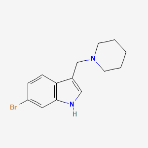 6-Bromo-3-(piperidin-1-ylmethyl)-1H-indole