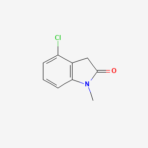 molecular formula C9H8ClNO B8012221 4-Chloro-1-methylindolin-2-one 