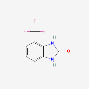 molecular formula C8H5F3N2O B8012228 4-Trifluoromethyl-1,3-dihydro-benzoimidazol-2-one 
