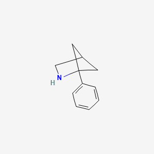 molecular formula C11H13N B8012257 1-Phenyl-2-azabicyclo[2.1.1]hexane 