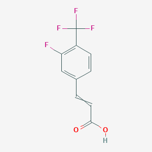 3-[3-fluoro-4-(trifluoromethyl)phenyl]prop-2-enoic Acid