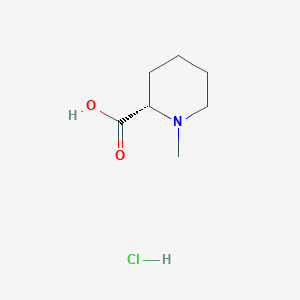 molecular formula C7H14ClNO2 B8012299 (S)-1-Methylpiperidine-2-carboxylic acid hydrochloride 