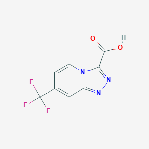 molecular formula C8H4F3N3O2 B8012317 7-(Trifluoromethyl)-[1,2,4]triazolo[4,3-a]pyridine-3-carboxylic acid 