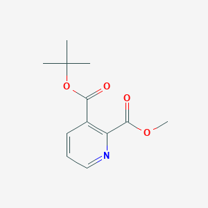 molecular formula C12H15NO4 B8012349 Methyl 3-(tert-butoxycarbonyl)picolinate CAS No. 930596-30-8