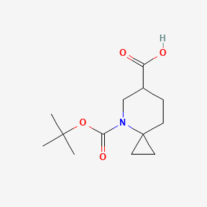 molecular formula C13H21NO4 B8012372 N-Boc-4-azaspiro[2.5]octane-6-carboxylic acid 