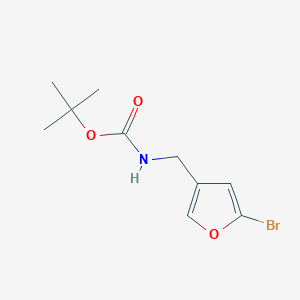 molecular formula C10H14BrNO3 B8012395 (5-Bromo-furan-3-ylmethyl)-carbamic acid tert-butyl ester 