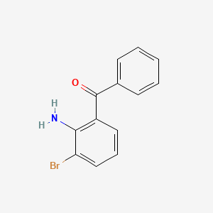 molecular formula C13H10BrNO B8012401 (2-Amino-3-bromophenyl)(phenyl)methanone 