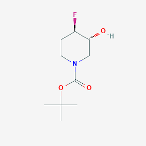 molecular formula C10H18FNO3 B8012459 (3R,4R)-1-Boc-4-fluoro-3-piperidinol 