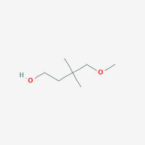 molecular formula C7H16O2 B8012502 4-Methoxy-3,3-dimethylbutan-1-ol CAS No. 439693-32-0