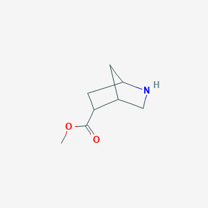 molecular formula C8H13NO2 B8012548 Methyl 2-azabicyclo[2.2.1]heptane-5-carboxylate 