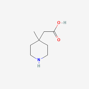 molecular formula C8H15NO2 B8012551 (4-Methyl-piperidin-4-yl)-acetic acid 