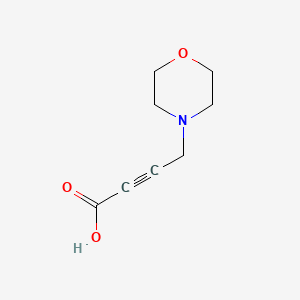 molecular formula C8H11NO3 B8012572 4-Morpholino-2-butynoic acid CAS No. 38346-95-1