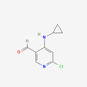 6-Chloro-4-(cyclopropylamino)pyridine-3-carbaldehyde