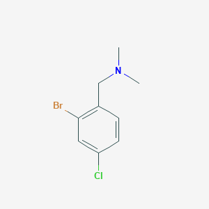 molecular formula C9H11BrClN B8012633 (2-Bromo-4-chloro-benzyl)-dimethyl-amine 