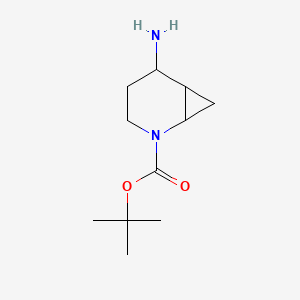 molecular formula C11H20N2O2 B8012676 tert-Butyl 5-amino-2-azabicyclo[4.1.0]heptane-2-carboxylate 