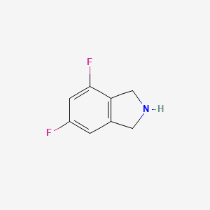 molecular formula C8H7F2N B8012710 4,6-Difluoro-2,3-dihydro-1H-isoindole 