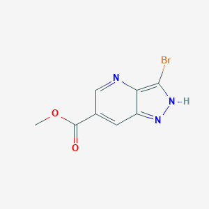 molecular formula C8H6BrN3O2 B8012711 methyl 3-bromo-1H-pyrazolo[4,3-b]pyridine-6-carboxylate 