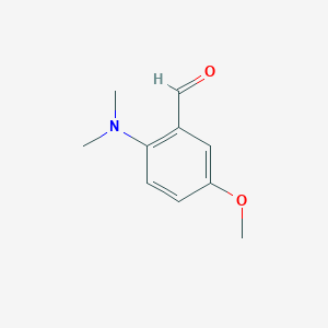 molecular formula C10H13NO2 B8012721 2-(Dimethylamino)-5-methoxybenzaldehyde 