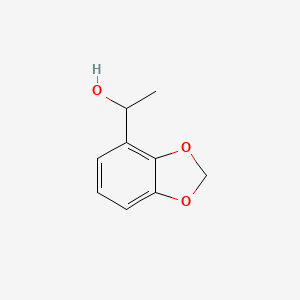 molecular formula C9H10O3 B8012730 1-Benzo[1,3]dioxol-4-ylethanol 