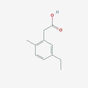 molecular formula C11H14O2 B8012749 (5-Ethyl-2-methyl-phenyl)-acetic acid 