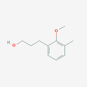 molecular formula C11H16O2 B8012757 3-(2-Methoxy-3-methylphenyl)propan-1-ol 