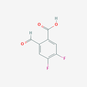 molecular formula C8H4F2O3 B8012784 4,5-Difluoro-2-formylbenzoic acid 
