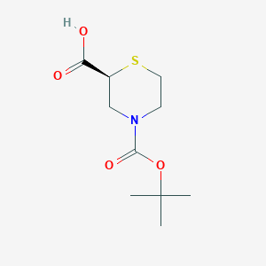 (2S)-4-[(tert-butoxy)carbonyl]thiomorpholine-2-carboxylic acid