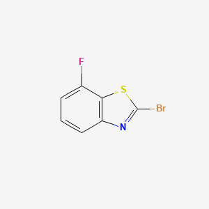 molecular formula C7H3BrFNS B8012867 2-Bromo-7-fluorobenzo[d]thiazole 