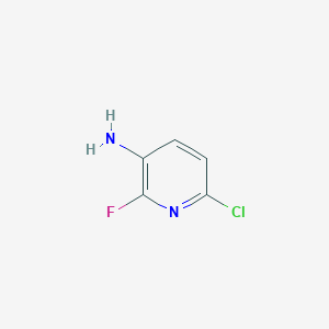 molecular formula C5H4ClFN2 B8012873 6-Chloro-2-fluoropyridin-3-amine 