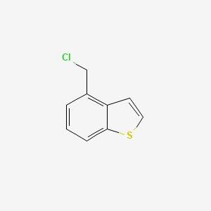 molecular formula C9H7ClS B8012903 4-(Chloromethyl)benzo[b]thiophene 
