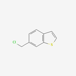 molecular formula C9H7ClS B8012911 6-(Chloromethyl)benzo[b]thiophene 